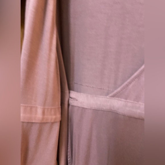 Super Soft Short Sleeve Wrap-Around Split Front Maxi Dress - Picture 3 of 3